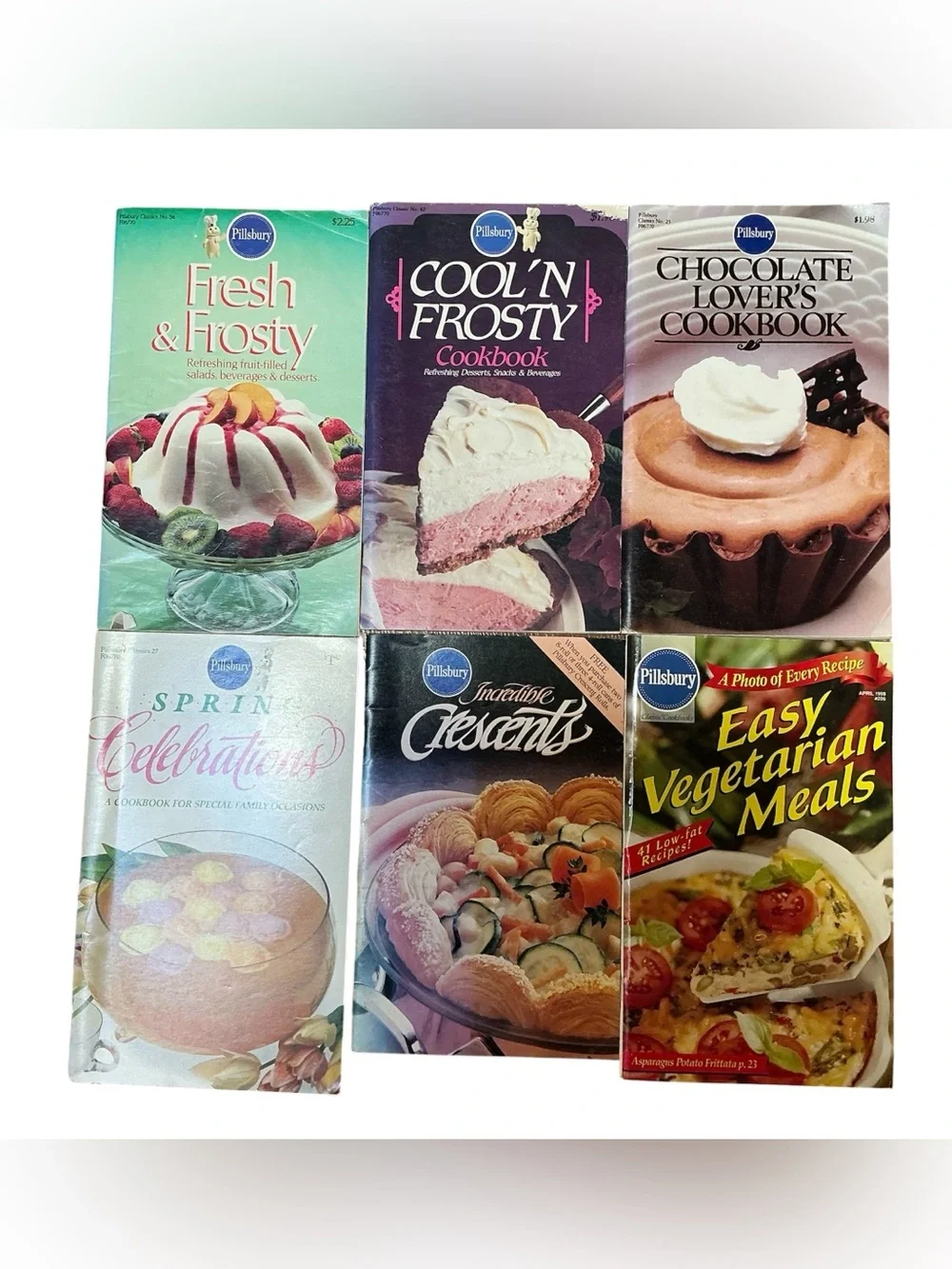 Lot of Vintage 80’s Pillsbury Cookbooks Recipe Booklets Set Of 6